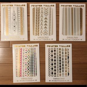 Flash Tats Temporary tattoos set of five